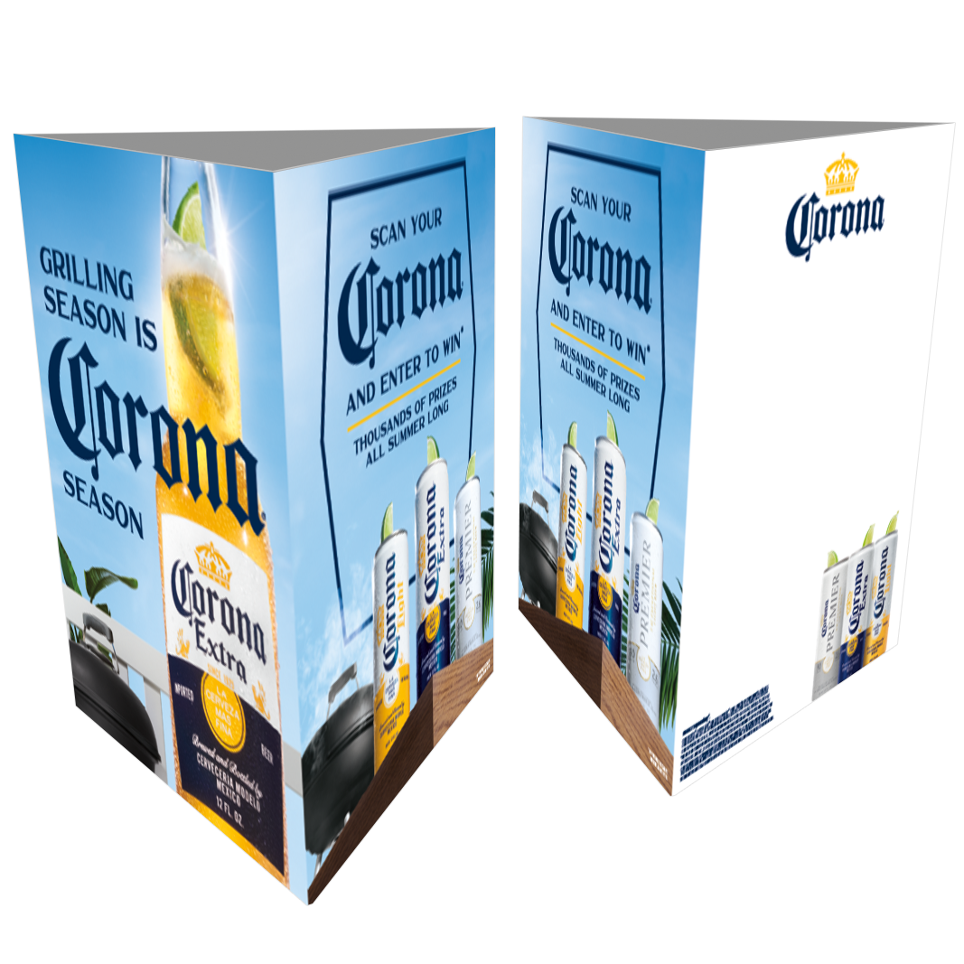 Summer Grilling Three Sided Display Card