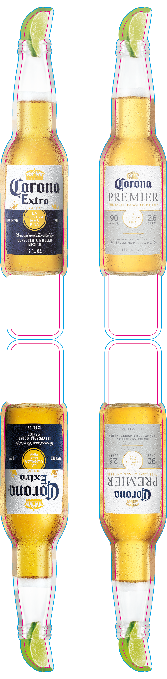 Bottle Lugs Flat Art