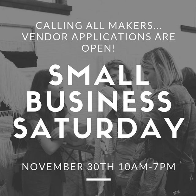 Pop-Up Shop Applications for Small Business Saturday are open! Perfect for online businesses, creatives, and makers ❤️ Wealthy Street District is a bustling shopping district and this is one of the busiest shopping days of the year! 🎉  Message us yo