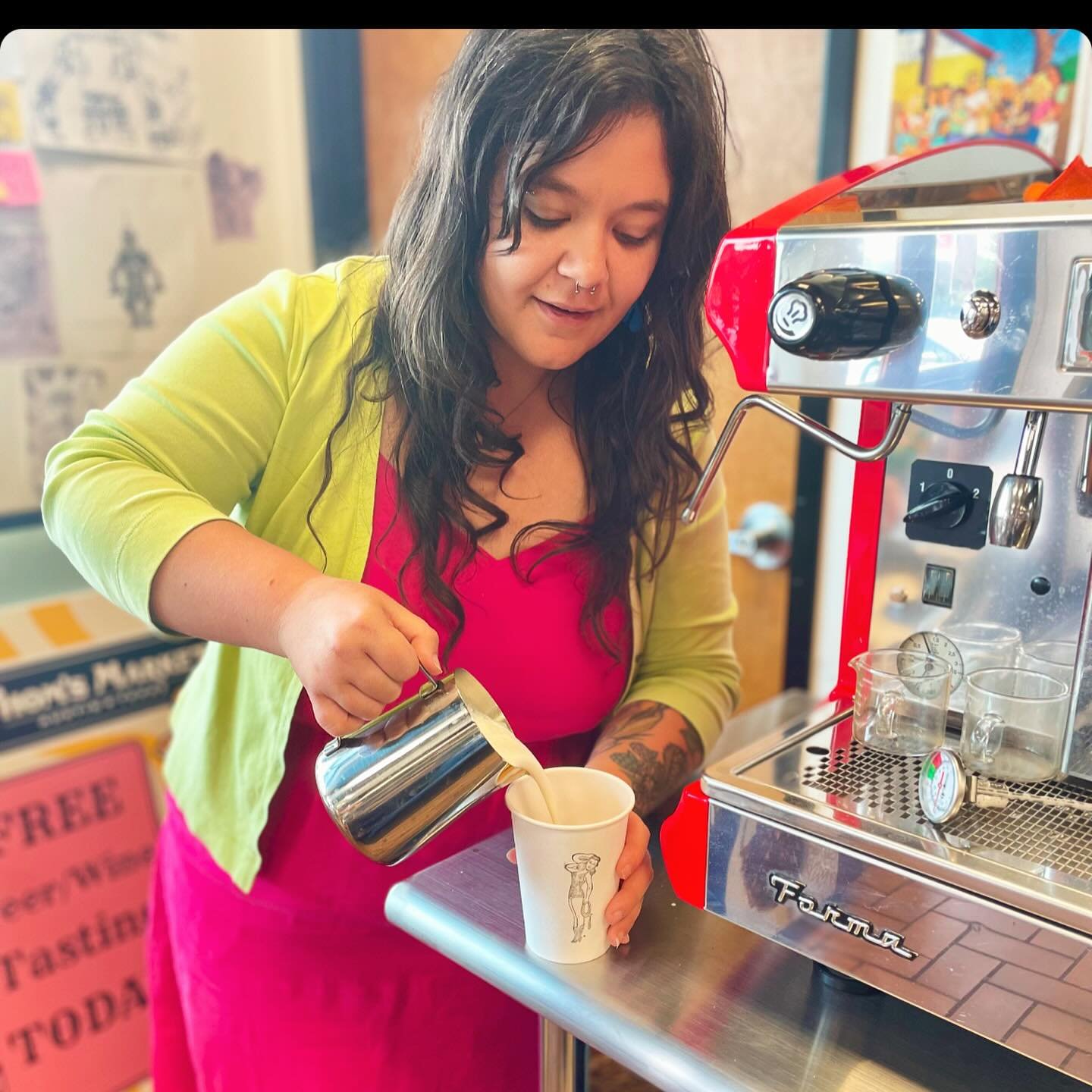 Soy sugar-free vanilla cappuccino? Done and done ✅ Thanks @hotel.calliefornia It was delicious!!! Specialty coffee ☕️ now available at our Burnet Rd store! #cappuwhattt