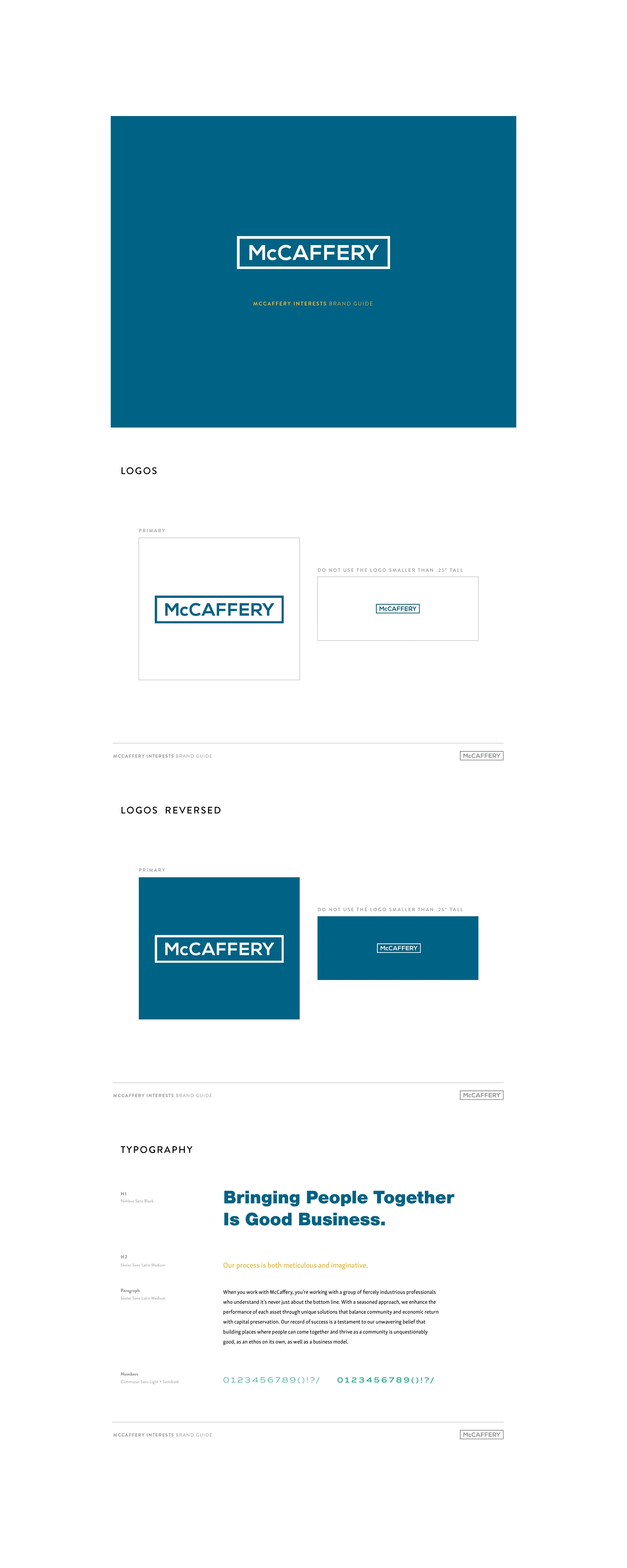  The center is the matriarch Iris.  The iris directly unifies the more straight and angular nature of the logo with a shape that is delicate to represent the McCaffery heritage. We used angles of the logo to build the iris’s shape to create this dire