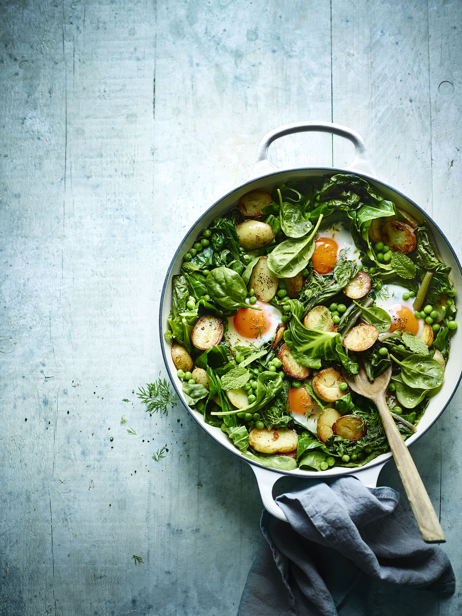 Green Shakshuka Photograph Maja Smend Prop Styling Olivia Wardle Recipe Olivia Spurrell