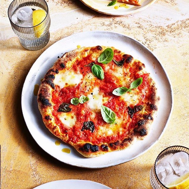 @pizzapilgrims delicious margarita FRYING PAN pizza recipe is brilliant - yummy dough recipe with a 24hr prove, then a super simple summer friendly method, which doesn&rsquo;t require a crazy hot oven, just a decent non-stick frying pan and a grill. 