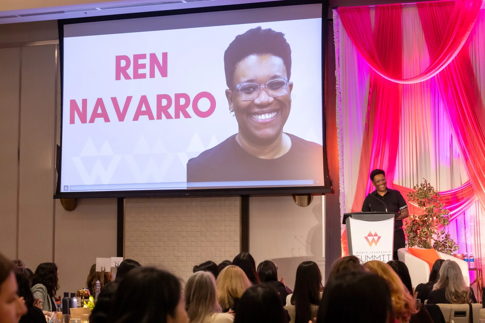 Ren at the WORTH Summit - Photo by Vision Event Photography