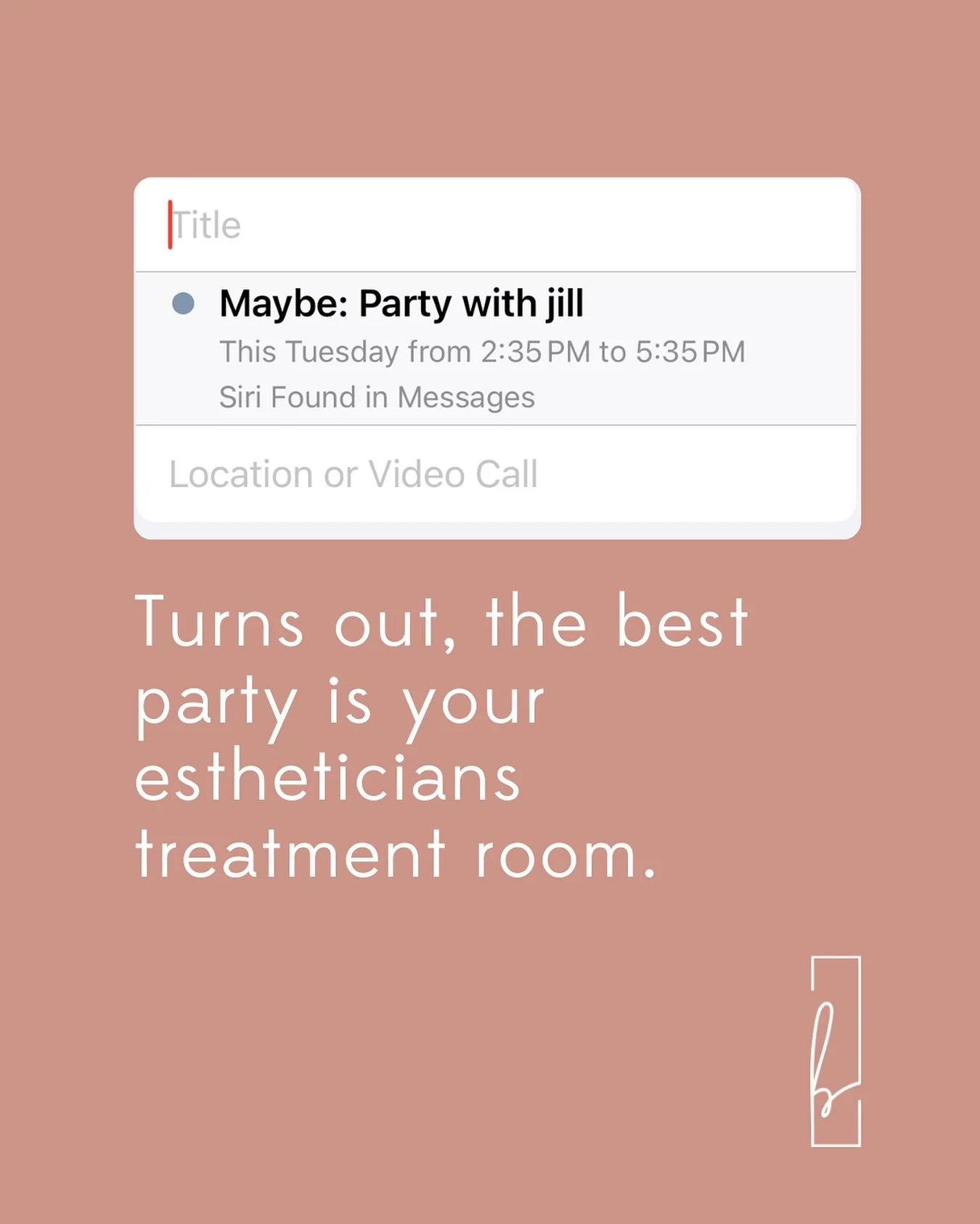 When life schedules you a &ldquo;Party with Jill&rdquo; you RSVP YES. 

How funny. My clients calendar knew what&rsquo;s up 🎉🍾🧖&zwj;♀️

Schedule your Glow session today!! 

#faciallosangeles #skincarememes #sugaringpro #bodywrap #nanoneedling