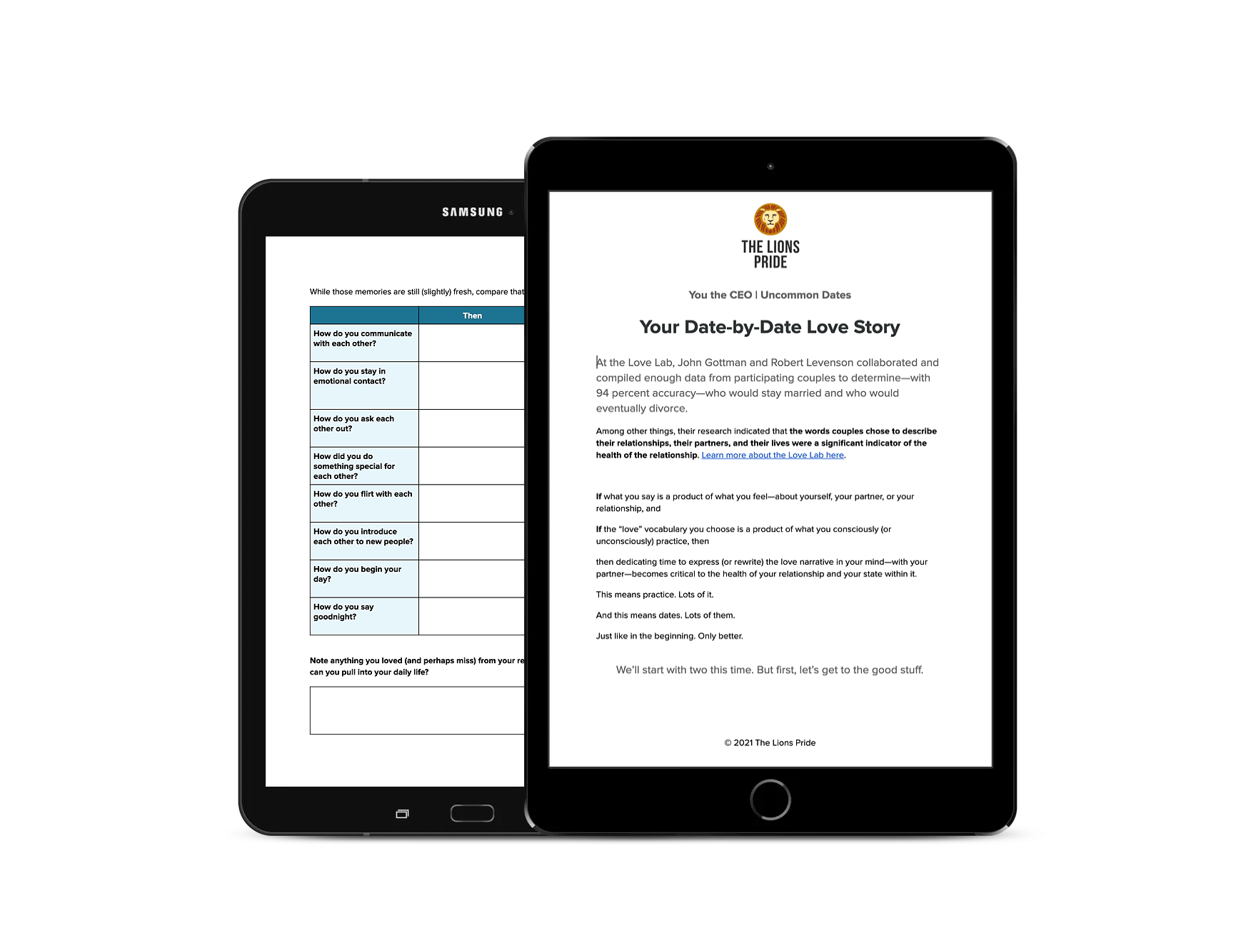 THE LIONS PRIDE DATING TOOL