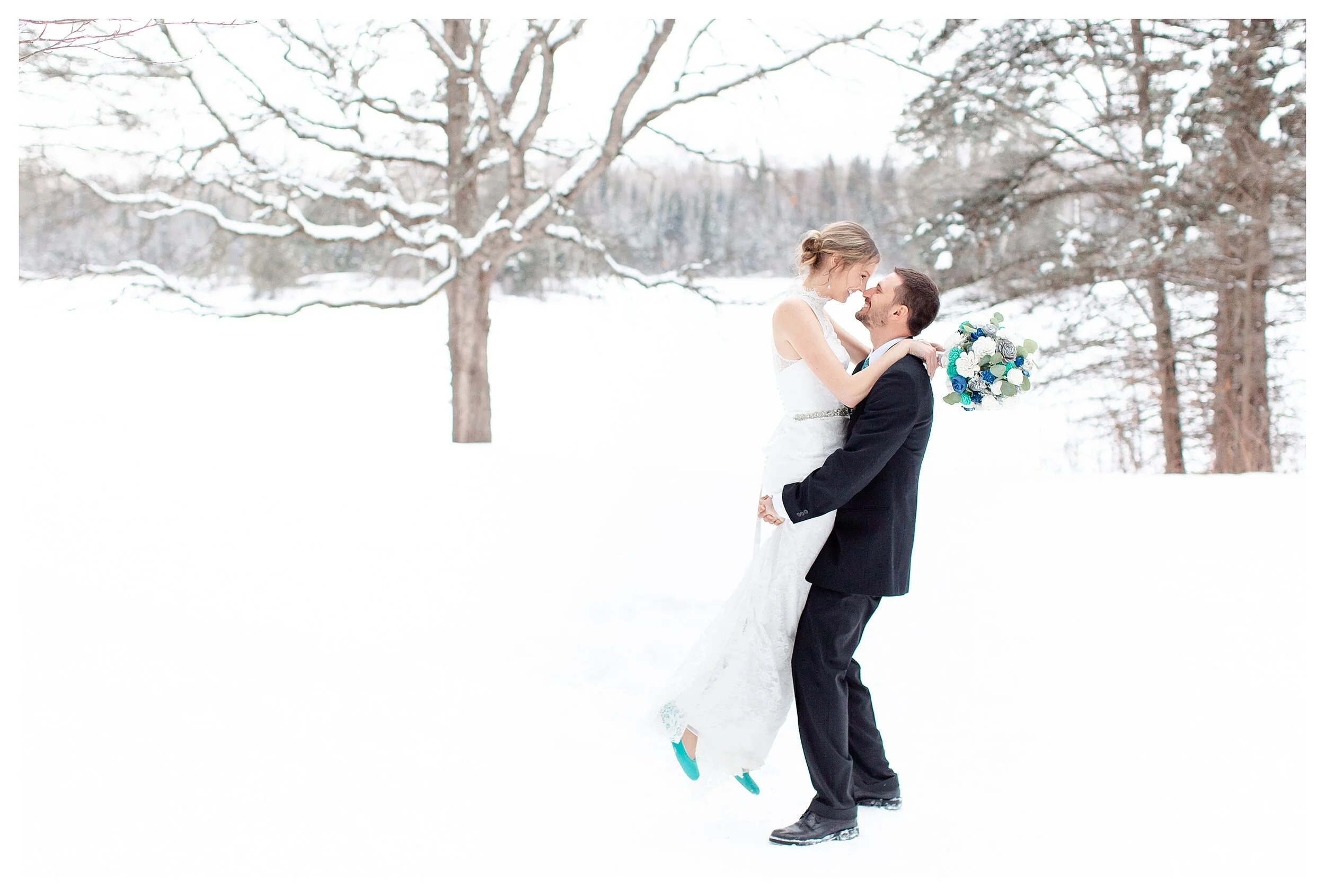Northern Minnesota Fairytale Winter Wedding