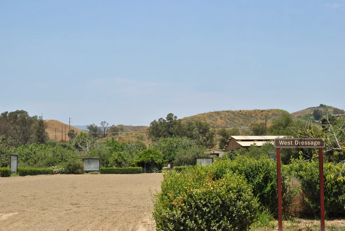West Dressage arena entrance.