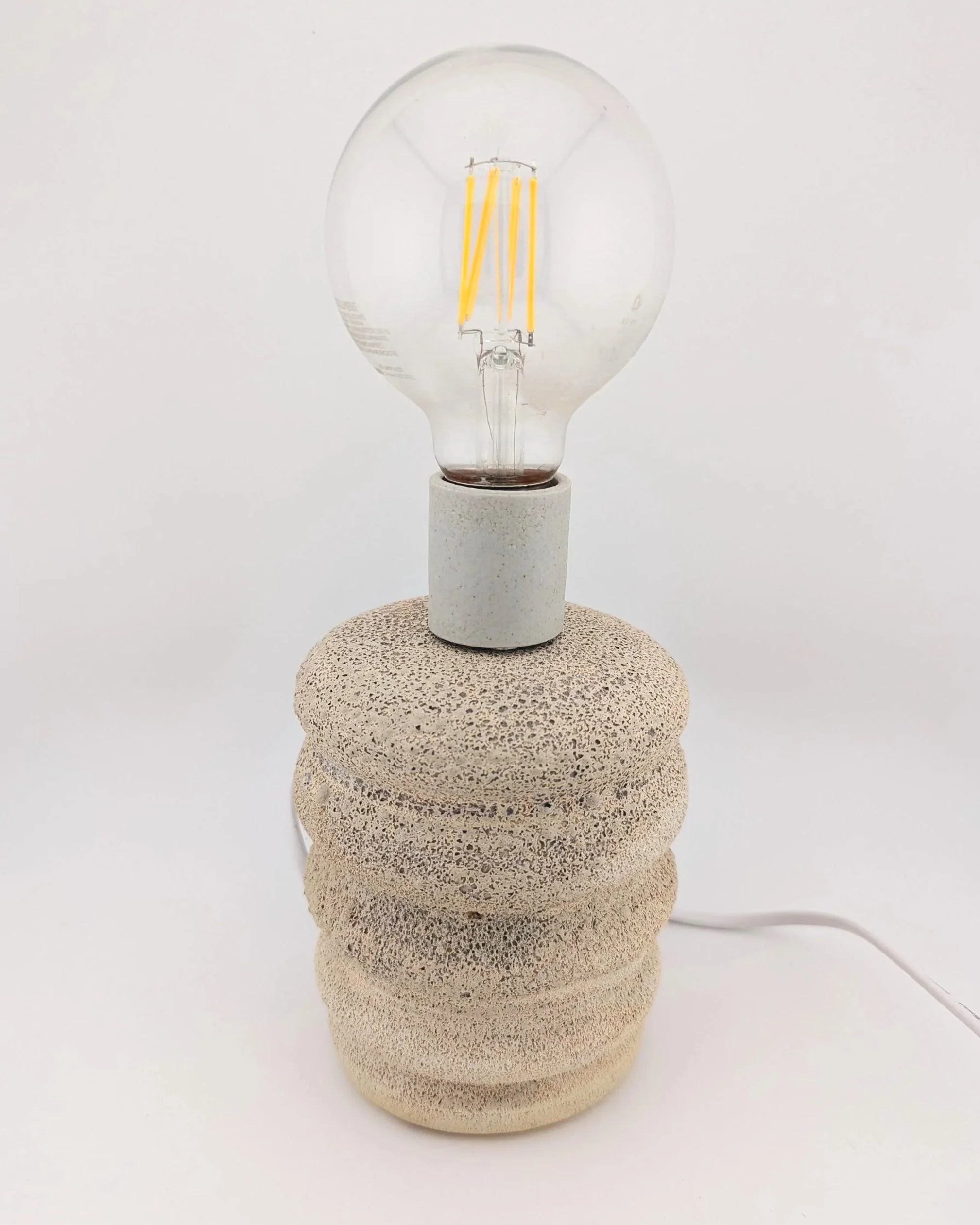 Handmade Stoneware Lamp – Artisan Ceramic Table Lamp by Yama Ceramics Studio