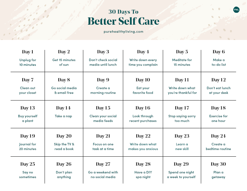 30 Days To Better Self Care