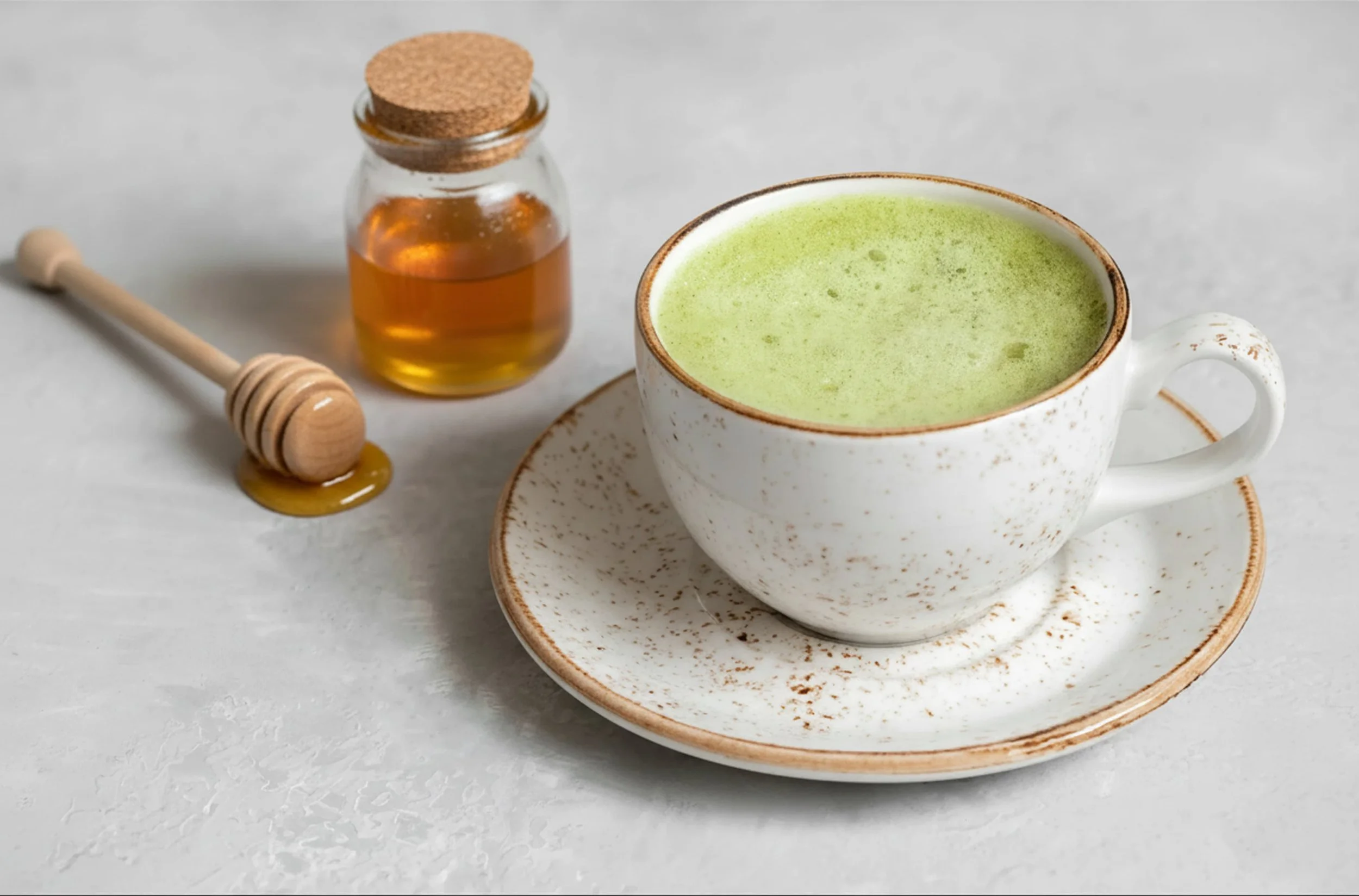 Blender Honey Matcha Latte
