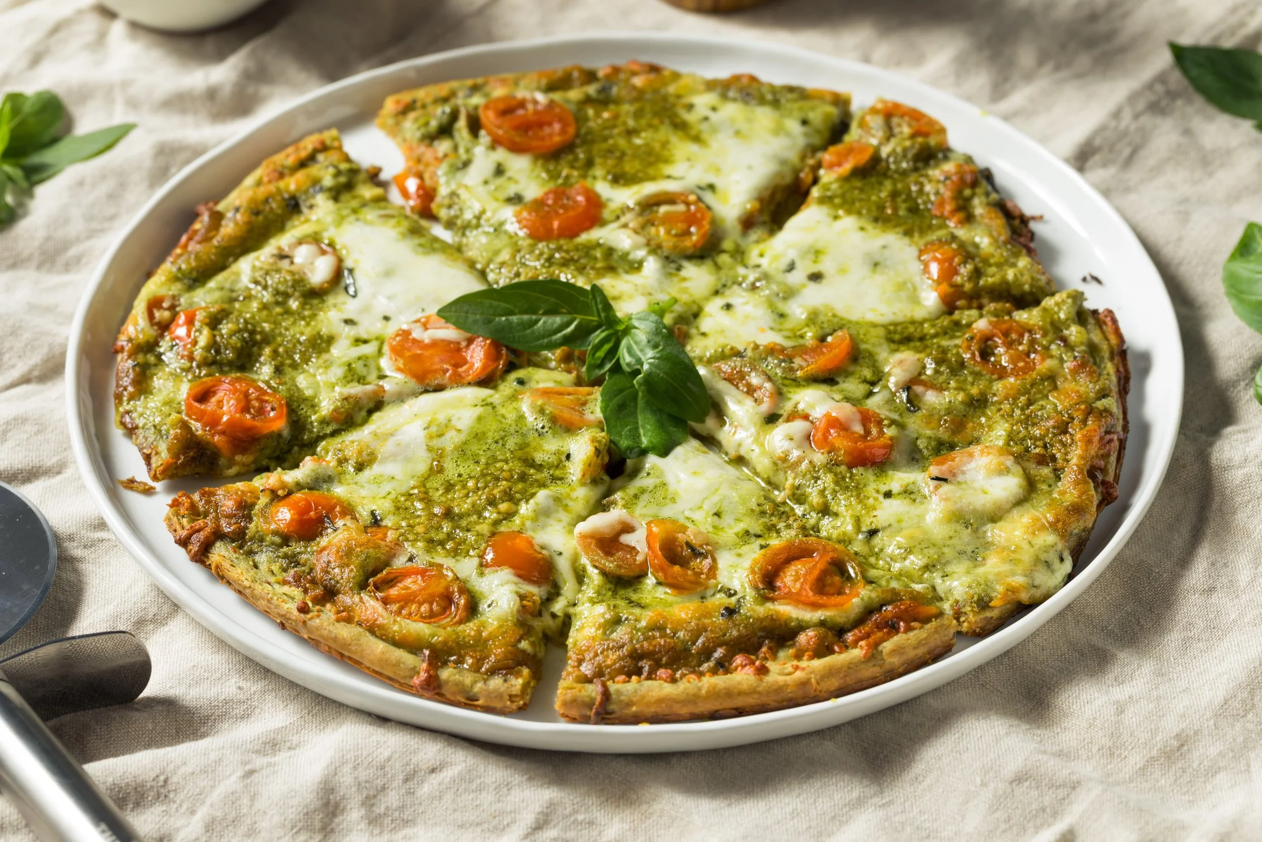 Spring Almond Flour Pizza 