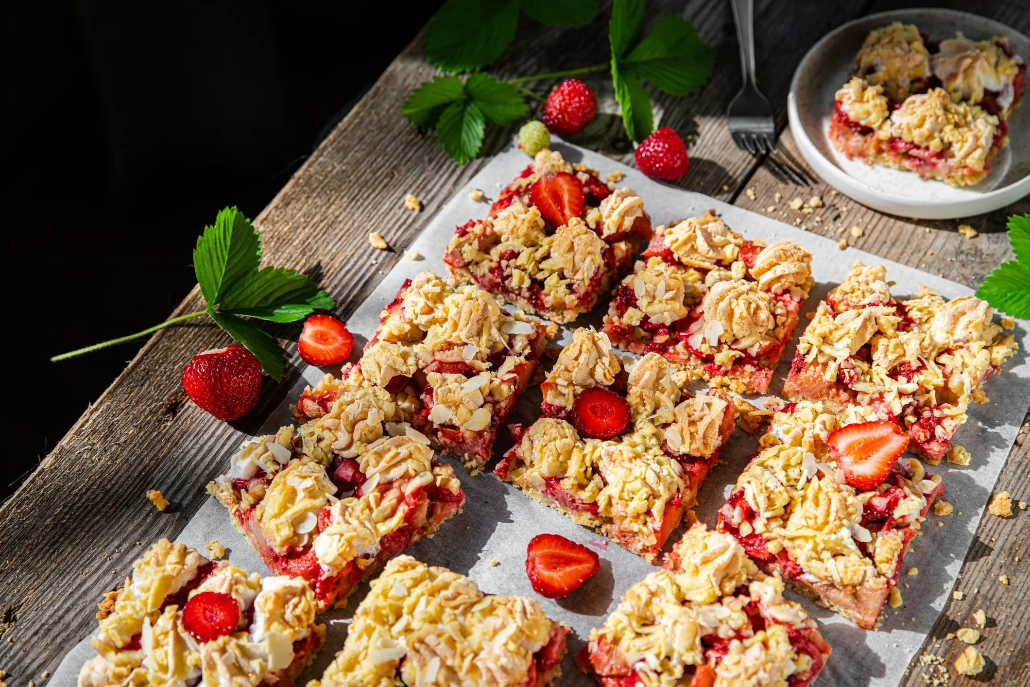 Strawberry Rhubarb Bars