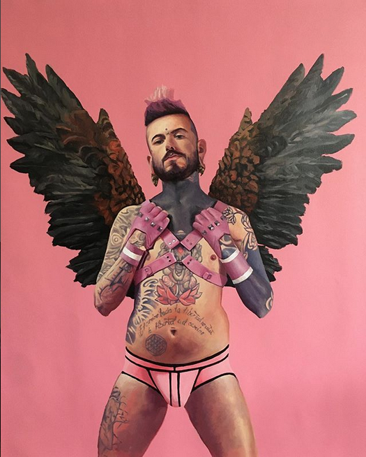 Angel Oil on canvas 31”x24” $2,700