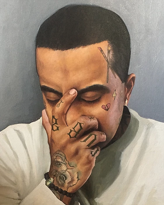 Man in Grief 25”x17” Oil on canvas $1,260