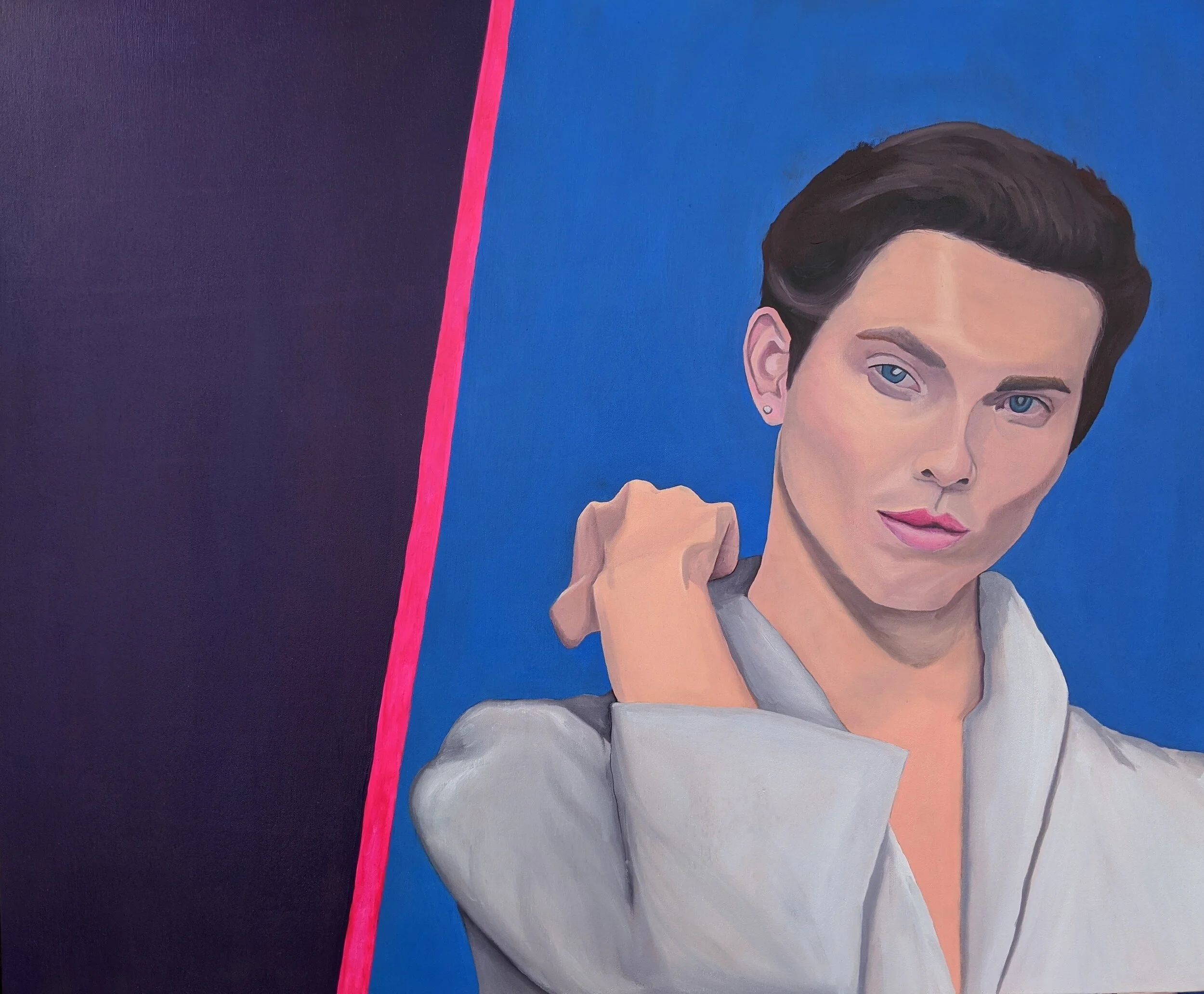 Villain Oil on cradled wood panel 20”x24” $450