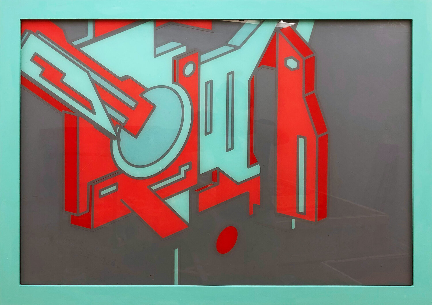 Genesis Acrylic, paint, and wood 36"x48" $250