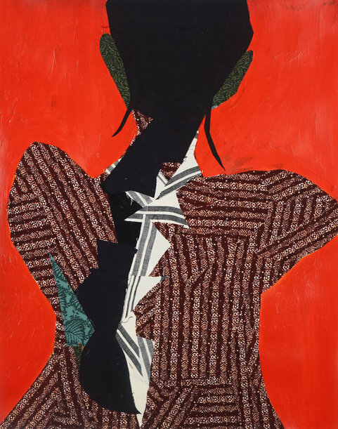 Woman by the Orange Wall