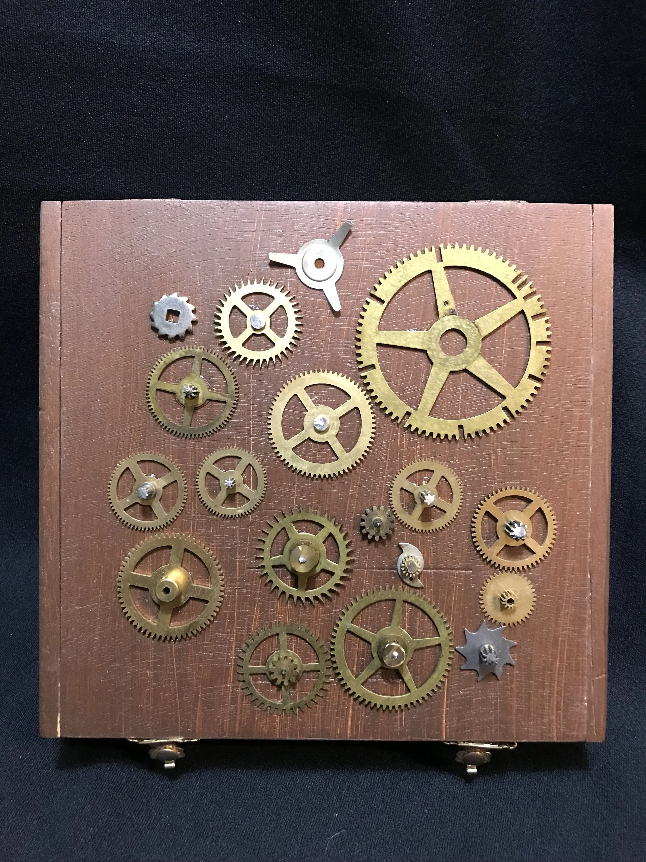 Clock Gears Cigar Box