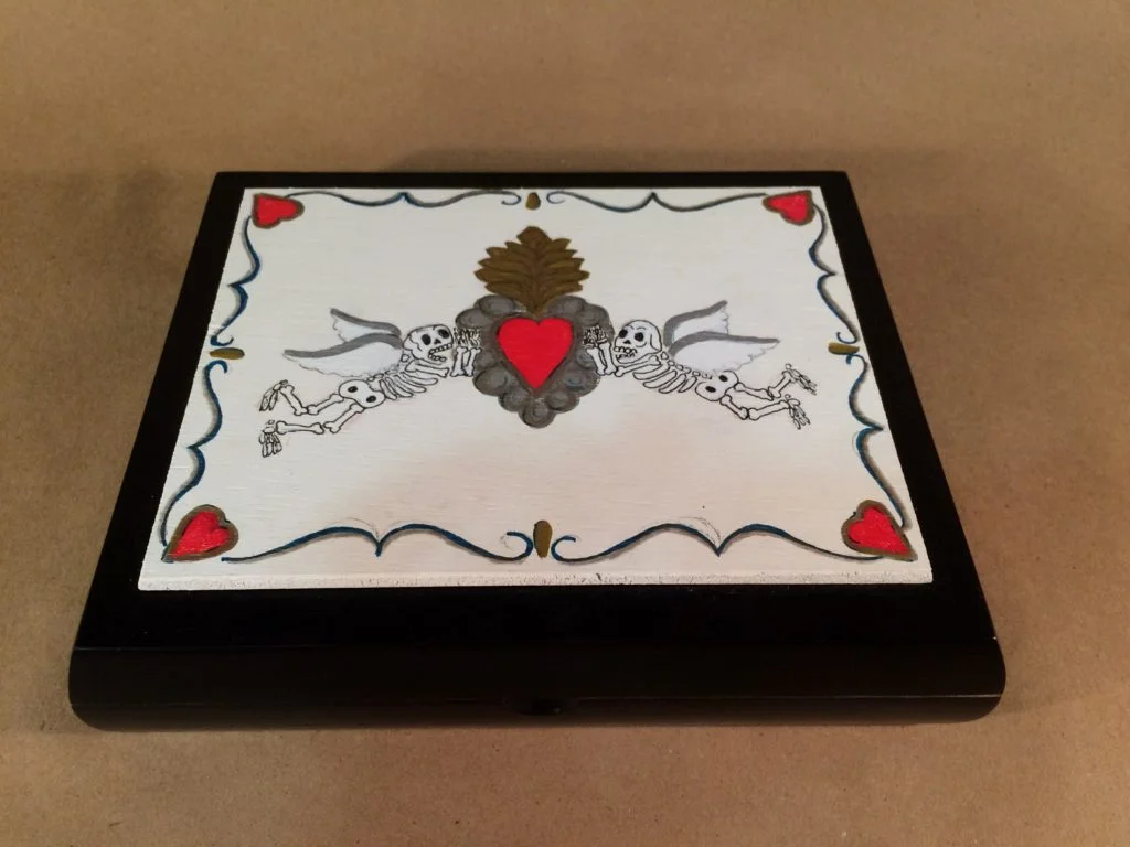 Dual Skellies Cigar Box