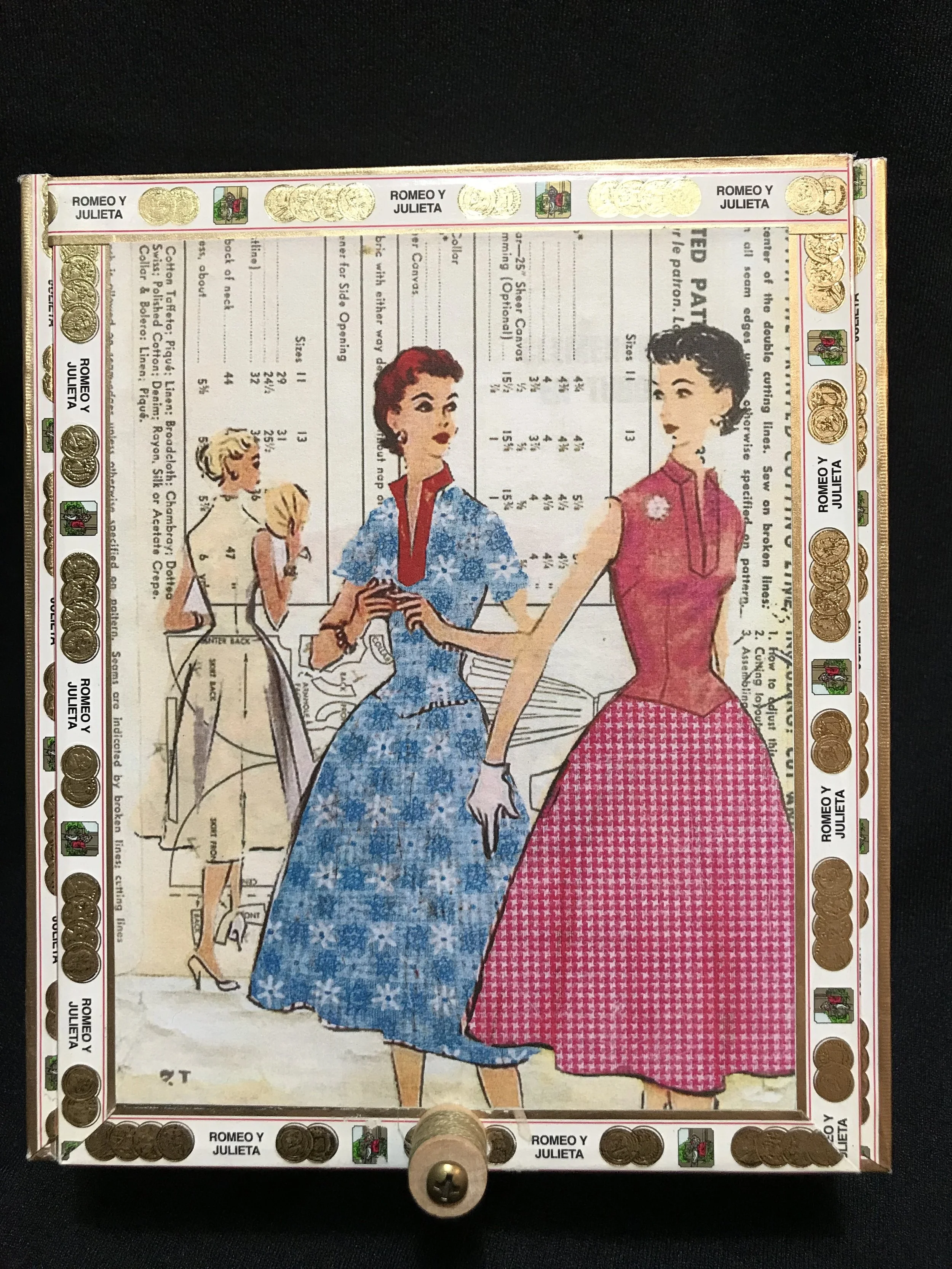 Vintage Pattern Cigar Box 1