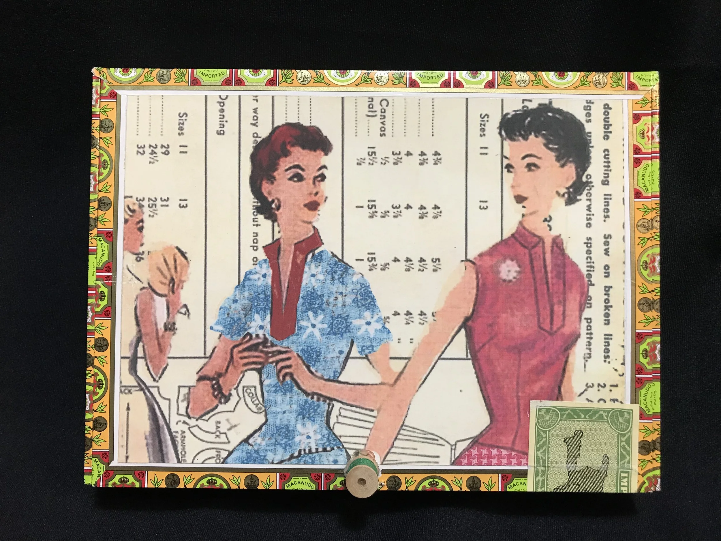 Vintage Pattern Cigar Box Small 1