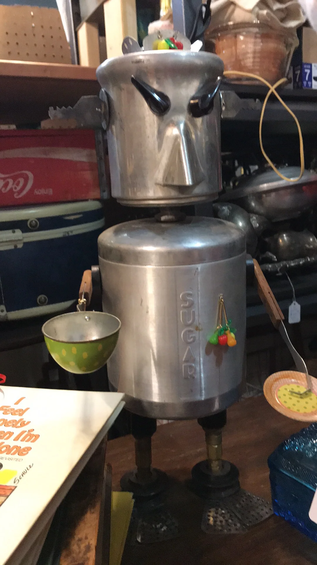 Hazel serving coffee