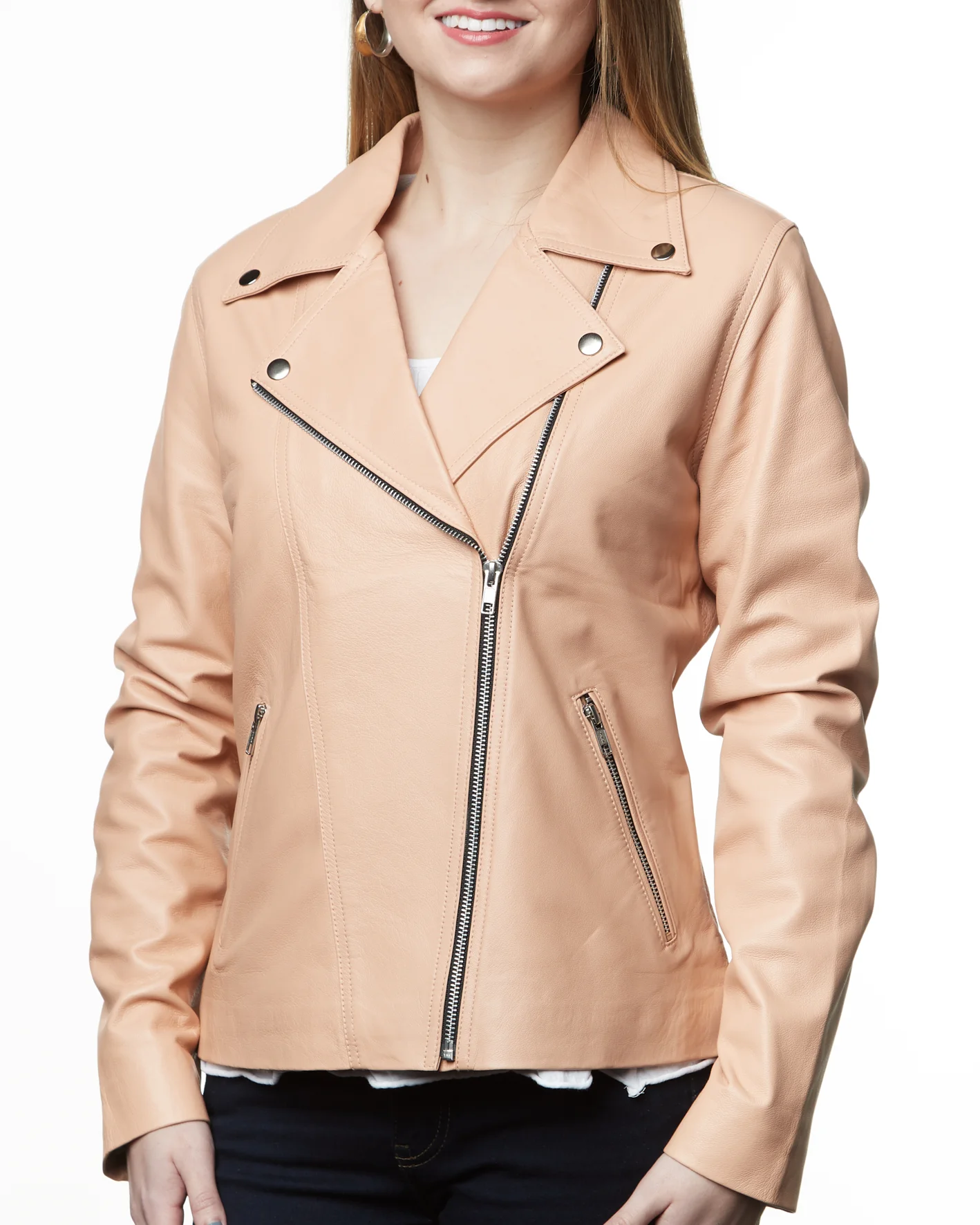 Molly Moto Jacket Peach Front.jpg
