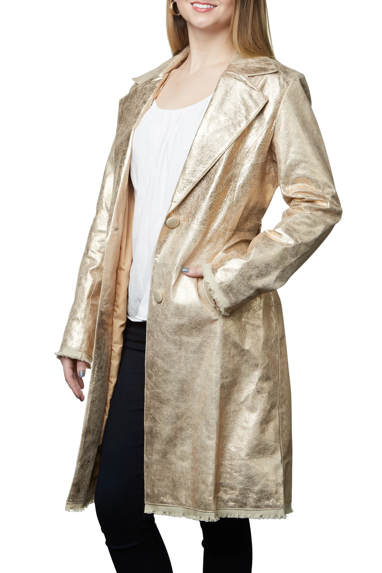 gold overcoat