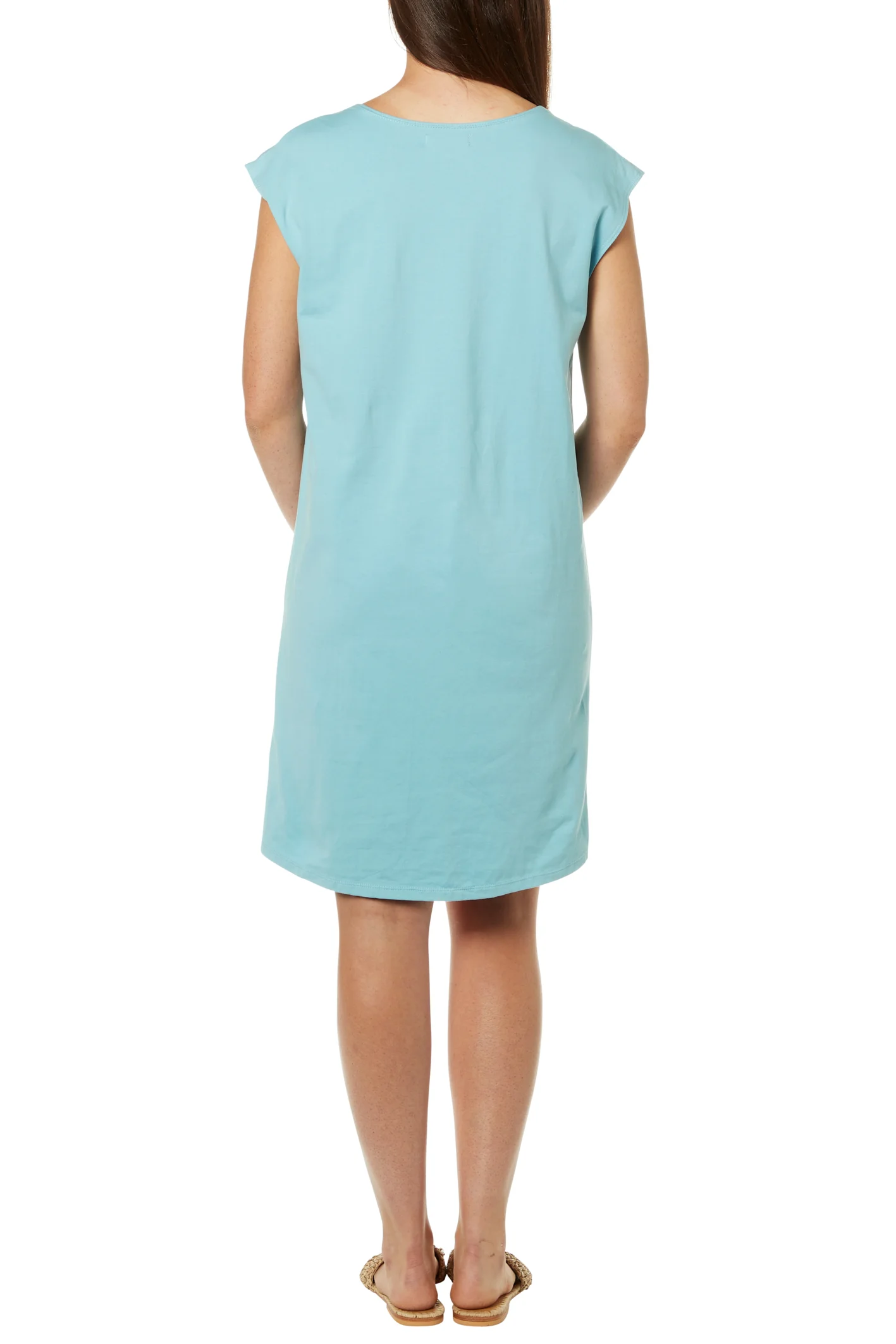 Julie Dress Turquoise Back.jpg