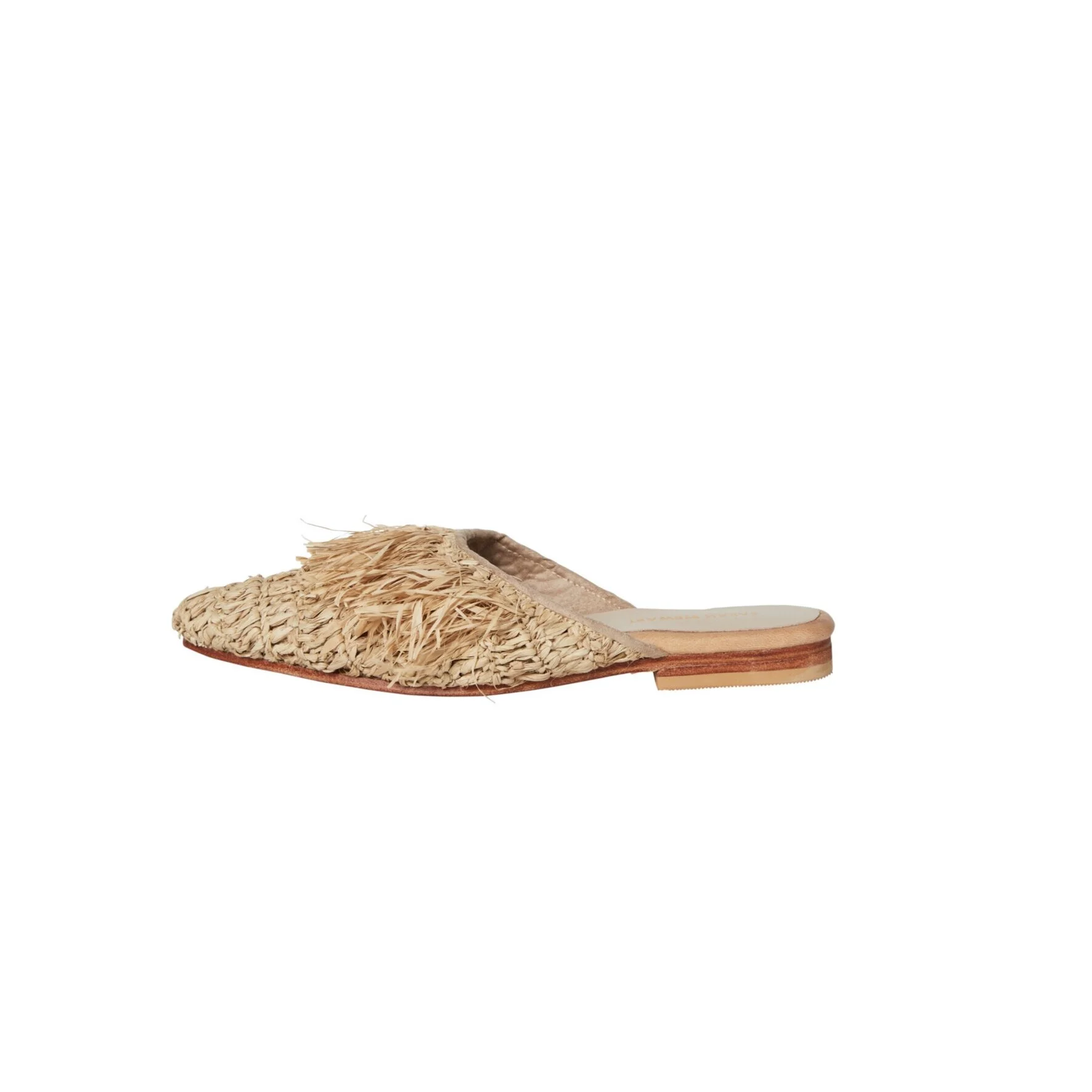 raffia mule sandals