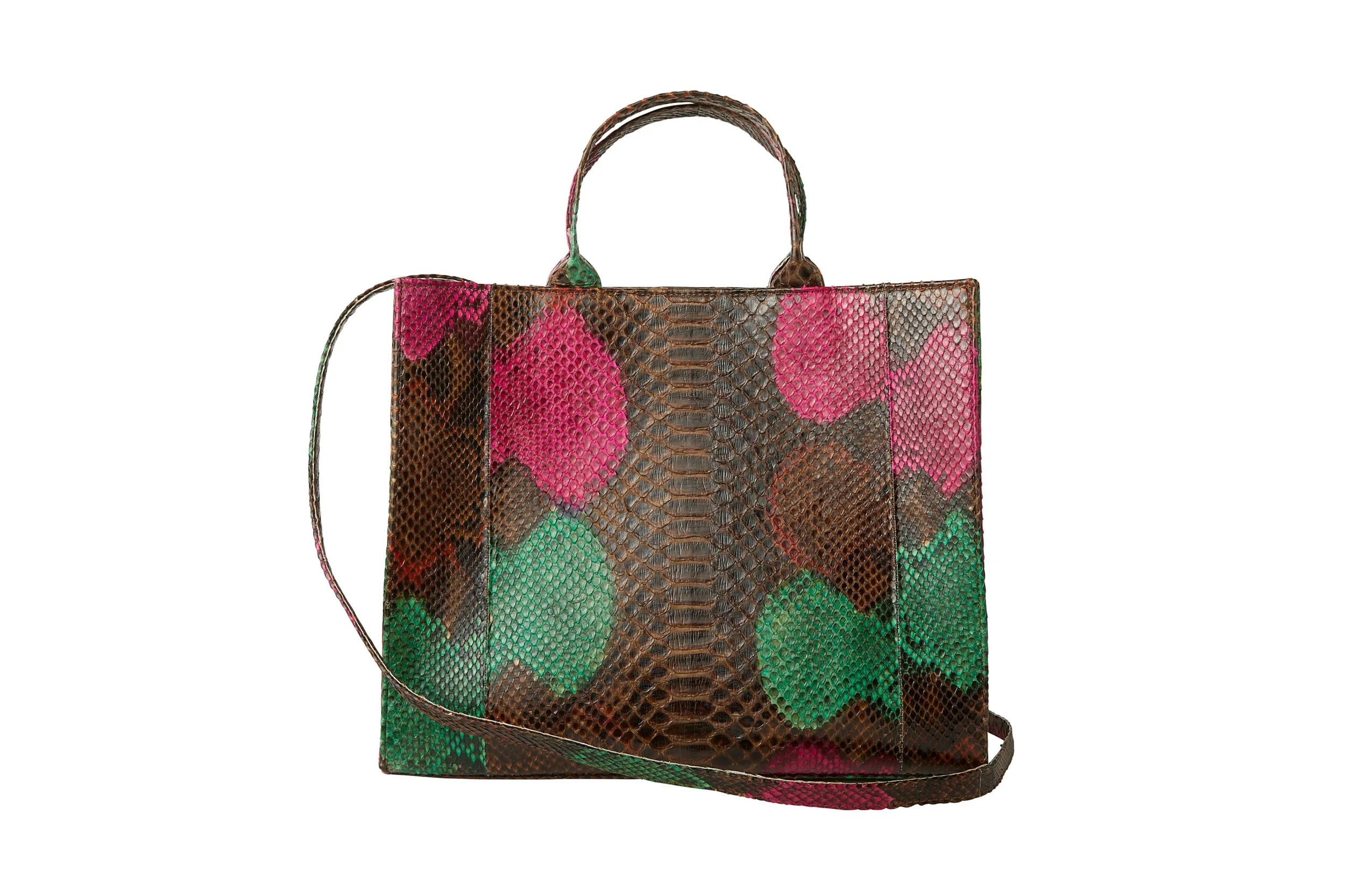 Adele:Adelaide Chocolate Multi Front with Strap.jpg