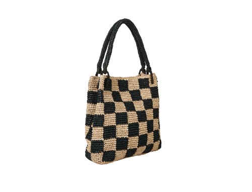 The Charlie Checker Woven Shoulder Bag Black — Sarah Stewart Women's  Clothing & Accessories