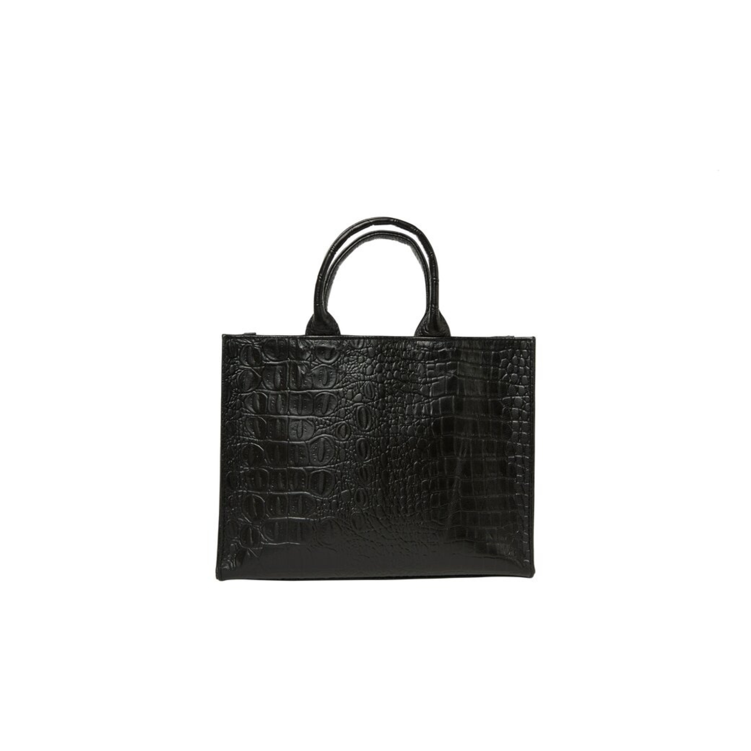 The Adelaide Leather Handbag · Black Croc — Sarah Stewart Women's