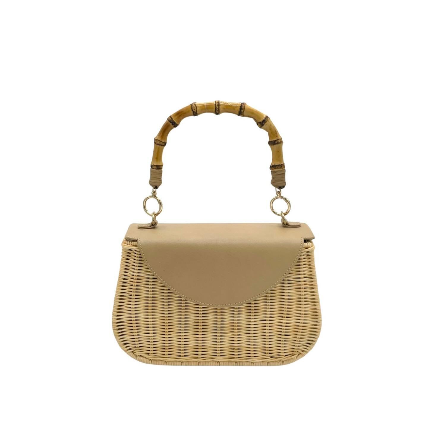 New Product Alert 🔔

Introducing our Amy Wicker Handbag!
The newest edition to our Woven and Wicker Collection. 

With a bamboo handle and a cream lambskin closure, she will elevate any Spring and Summer look 🌷

Available NOW in store and online at