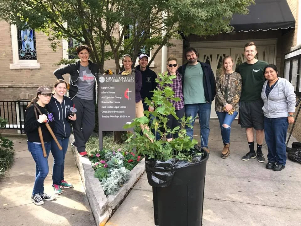 YALL Helping To Spruce Up the Church!