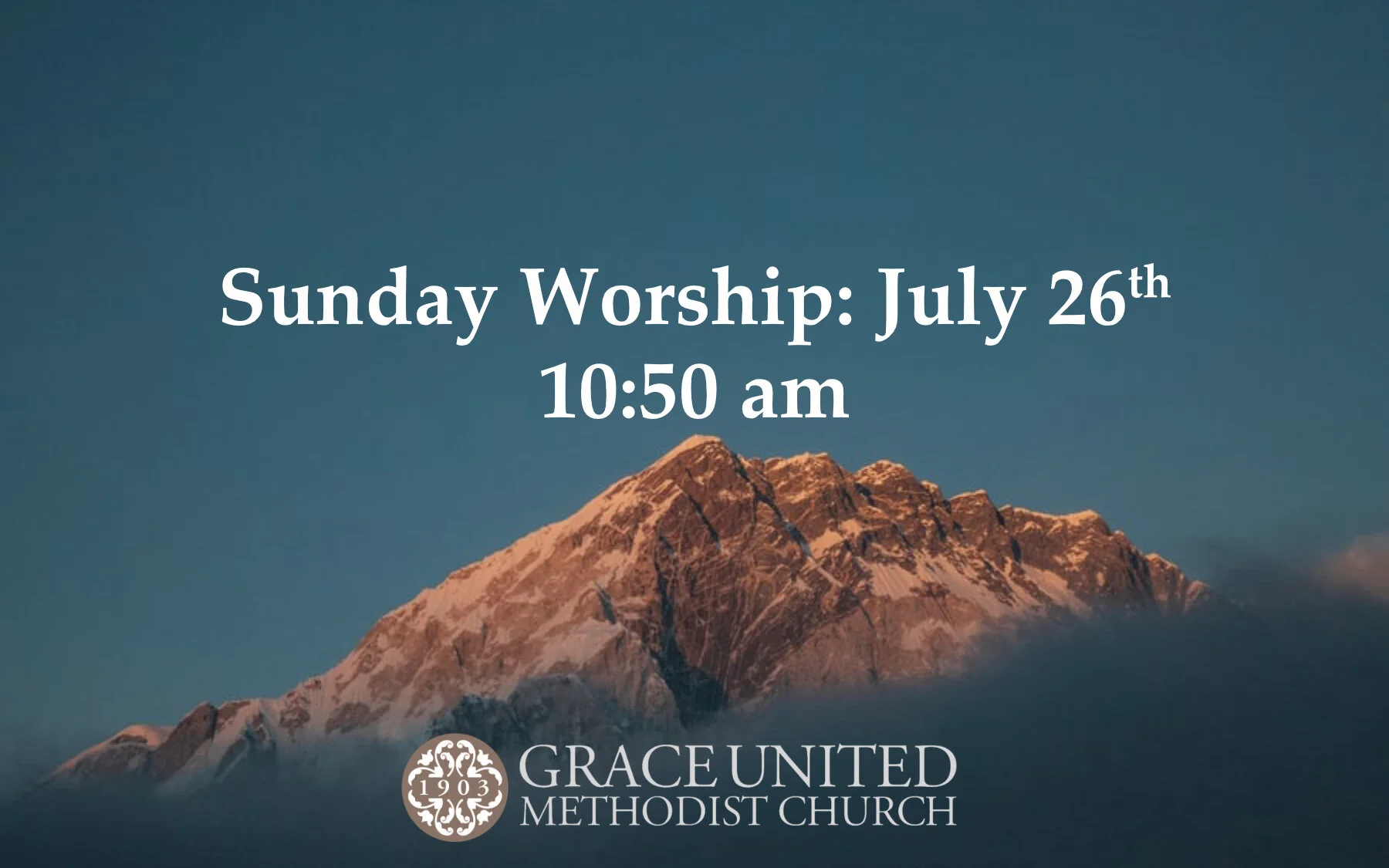 Sunday Worship - July 26