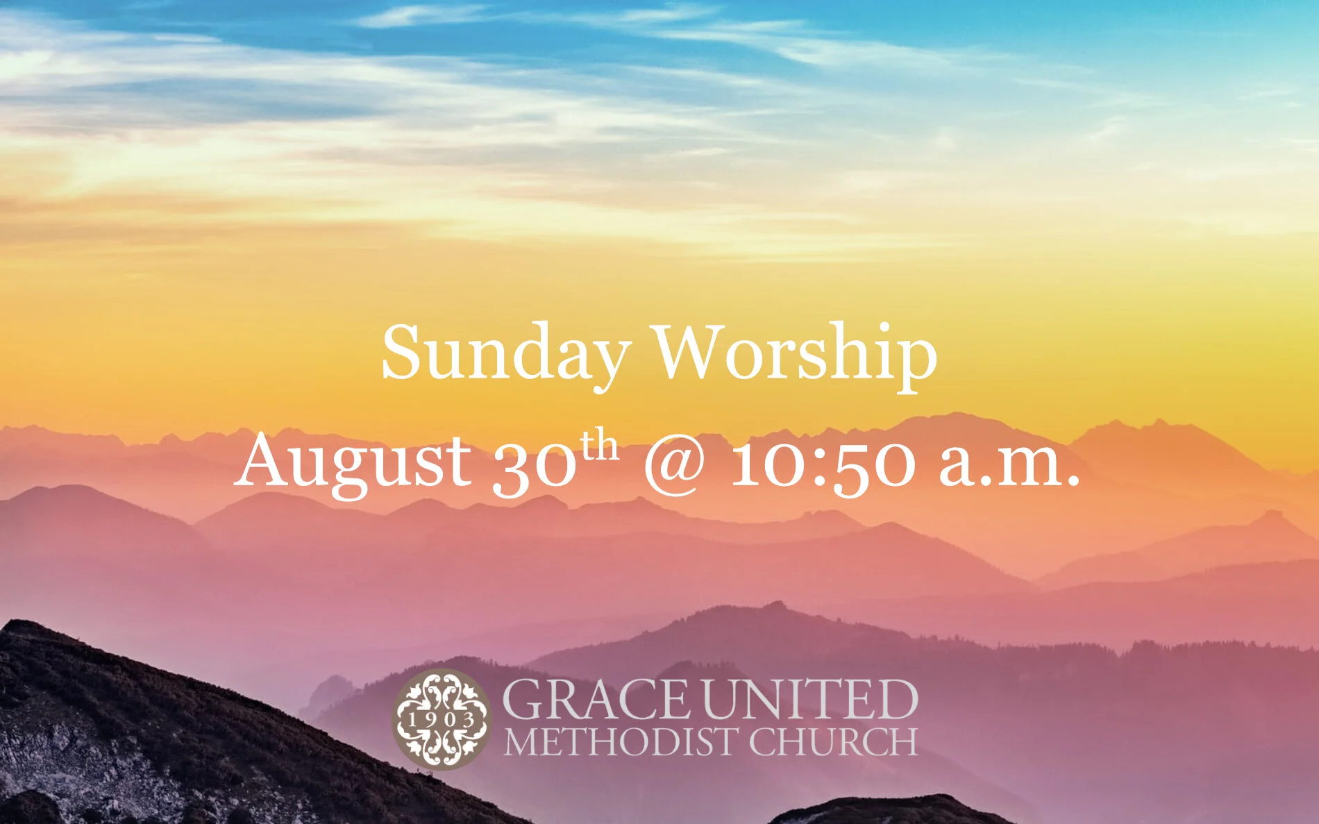 Sunday Worship - August 30