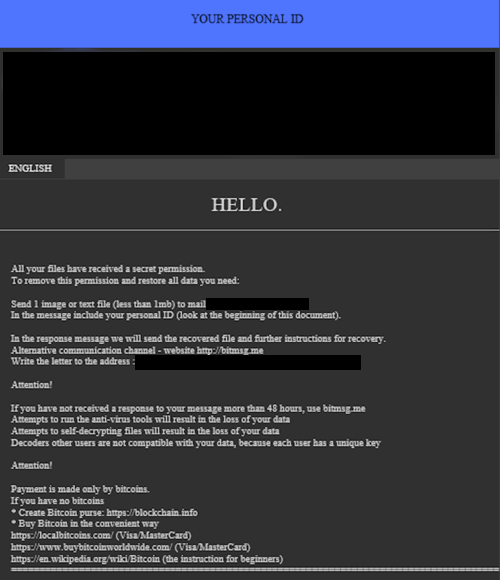 Example Globelmposter ransom notice .txt file