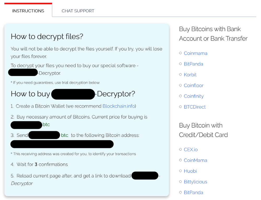 Sodinokibi Ransomware Instructions