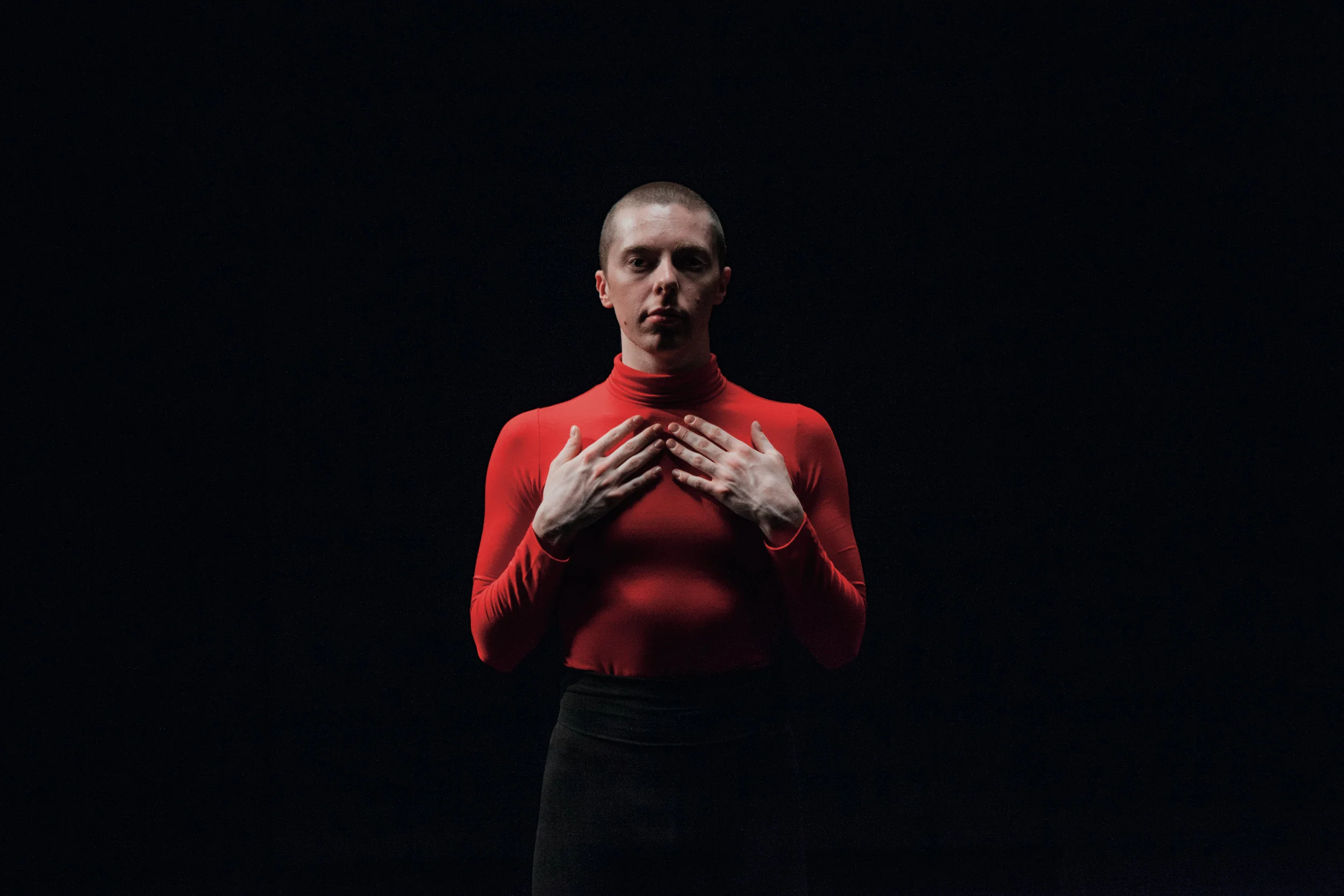 Alex Williams in 'To Be Me' by Julie Cunningham and Company, The Pit, Barbican Centre, London, 2017