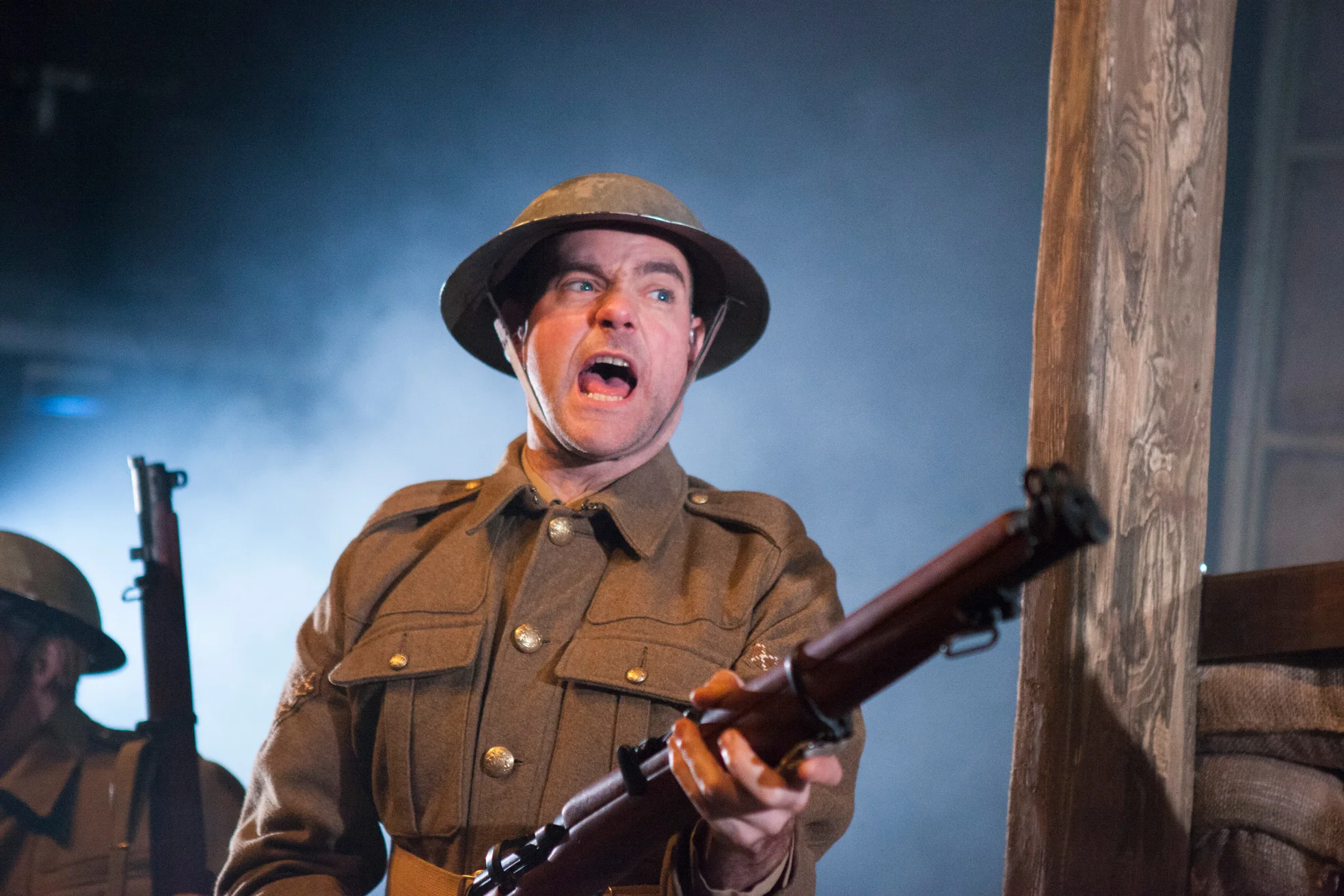 Simon Balcon in 'The Disappearance of Dorothy Lawrence' by Vital Xposure, Arena Theatre, Wolverhampton, 2015