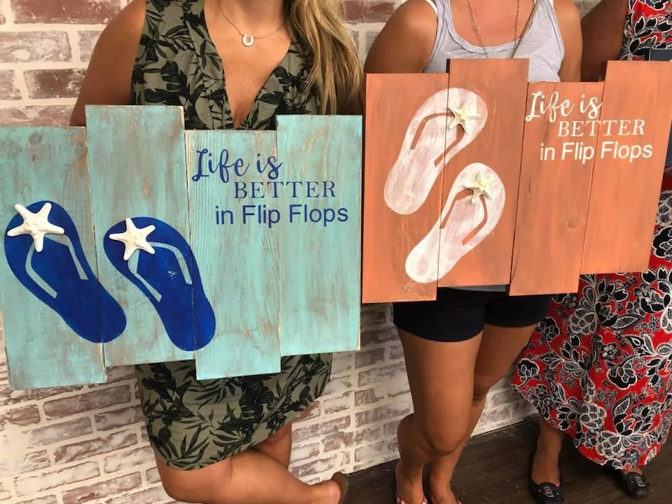 Life is Better in Flip Flops Pallet Sign $50
