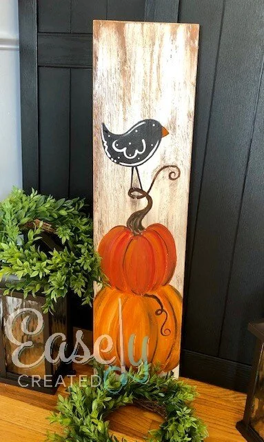 Fall Collection "Pick a Peck of Pumpkins" Wooden Sign