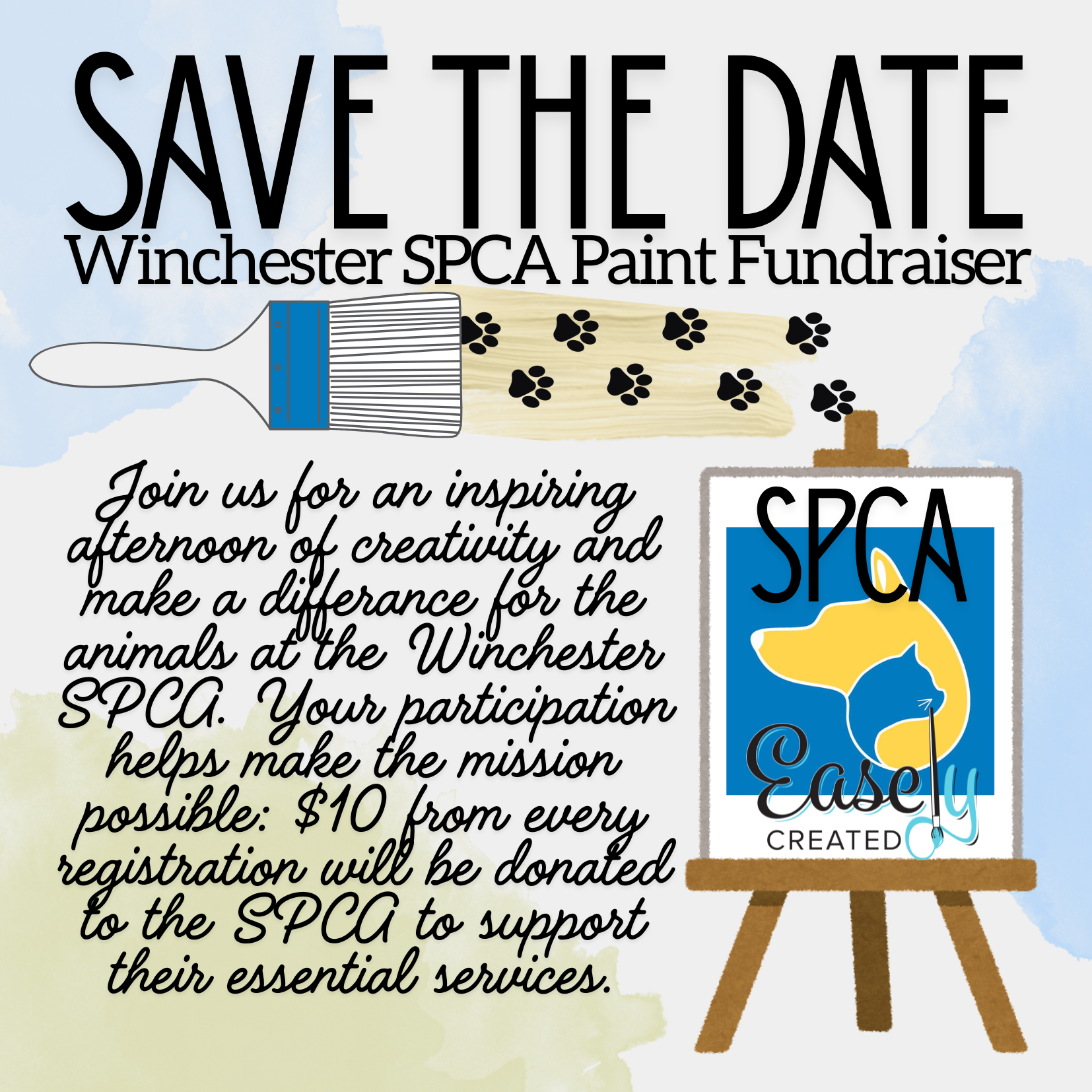 SAVE THE PAINT: SPCA Winchester Paint FUNdraiser at the SPCA