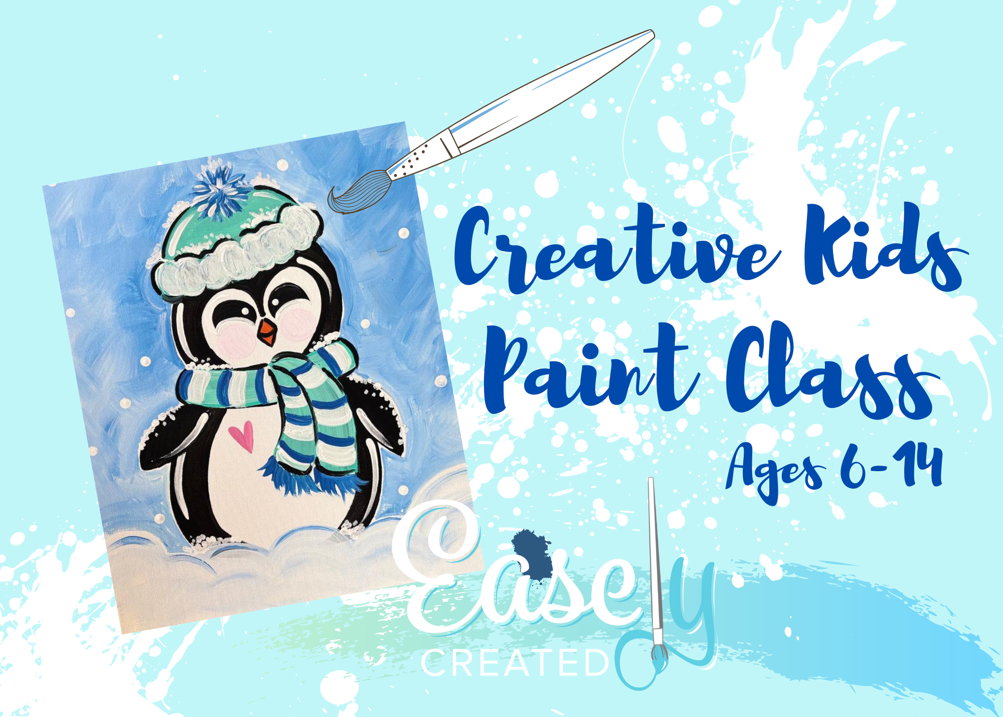 Creative Kids Paint Class Ages 6-14   