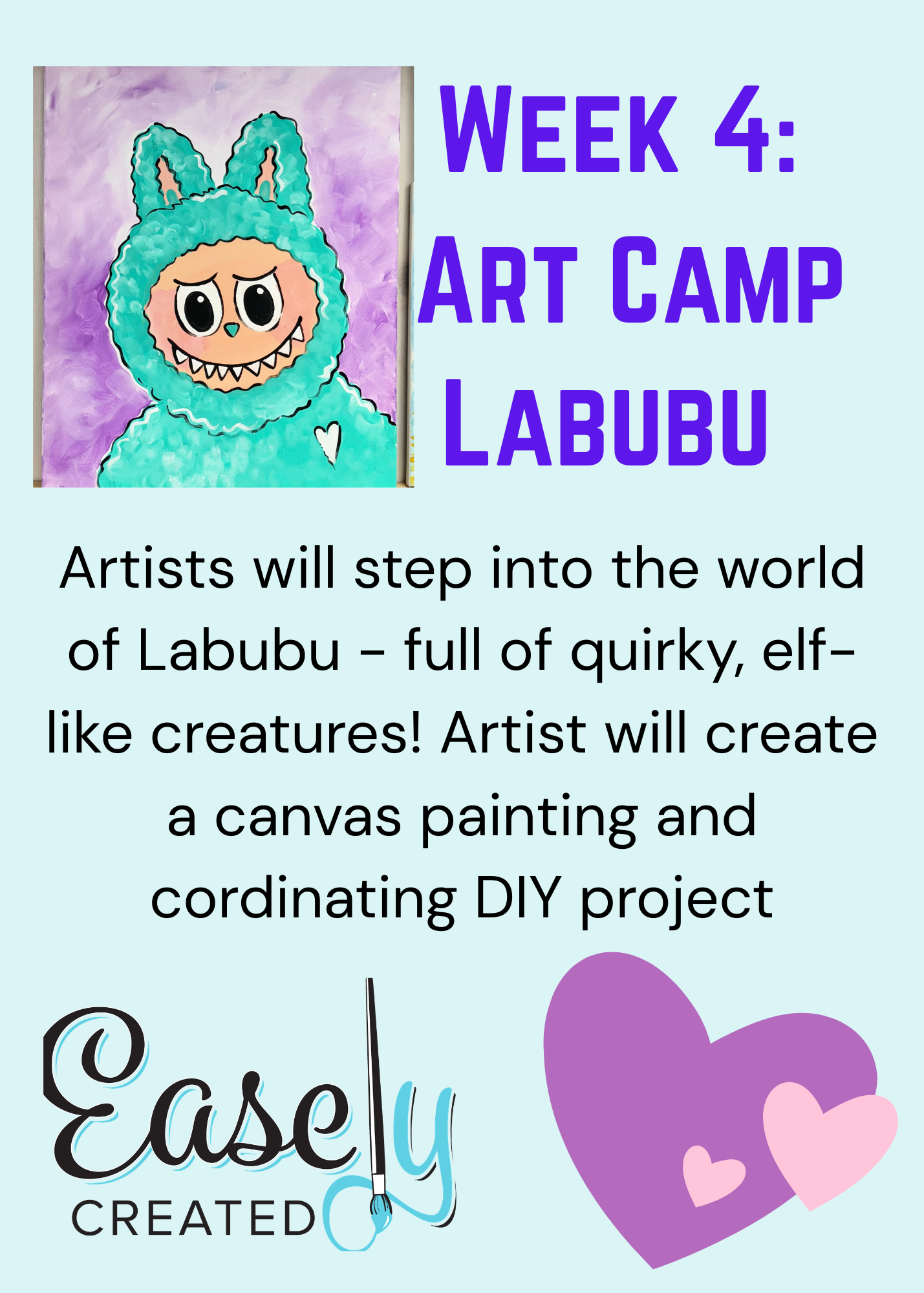 REGISTRATION IS OPEN: Art Camp Labubu