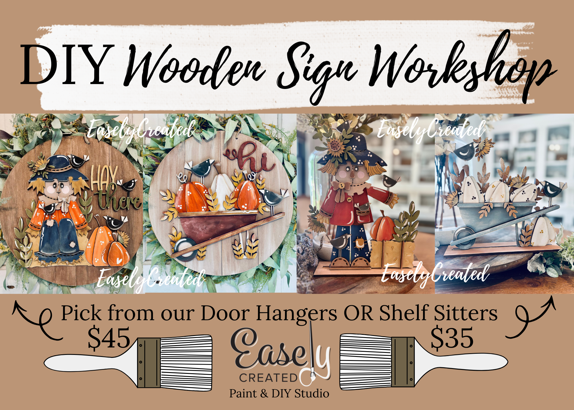 DIY Wooden Sign  "Fall Designs"