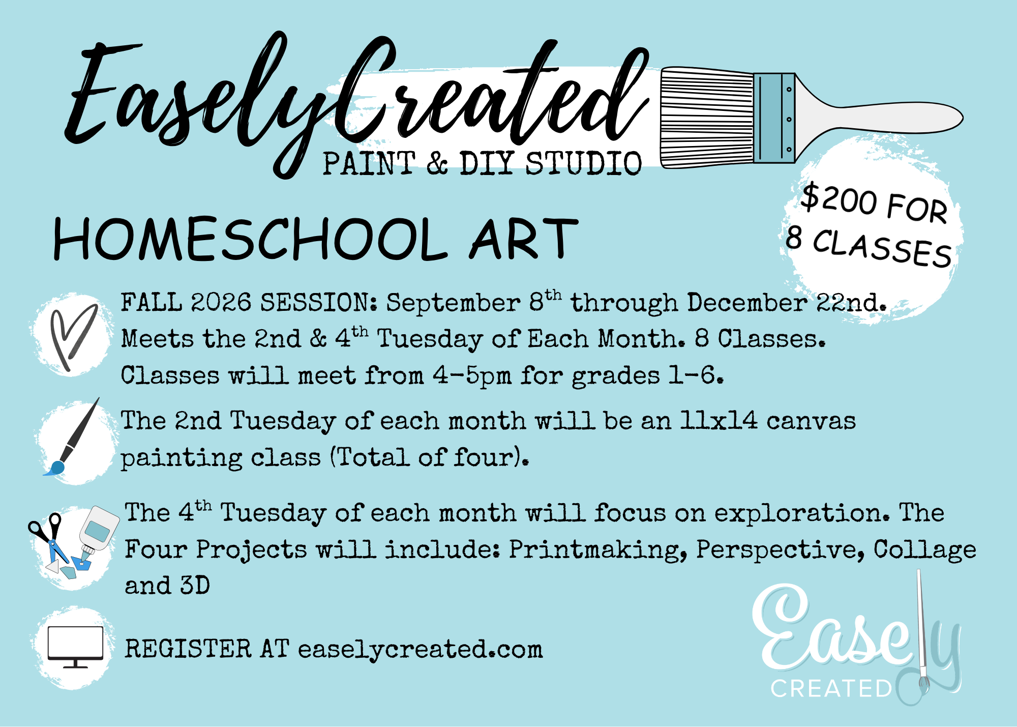 WINCHESTER September Homeschool Art Grades 1-6