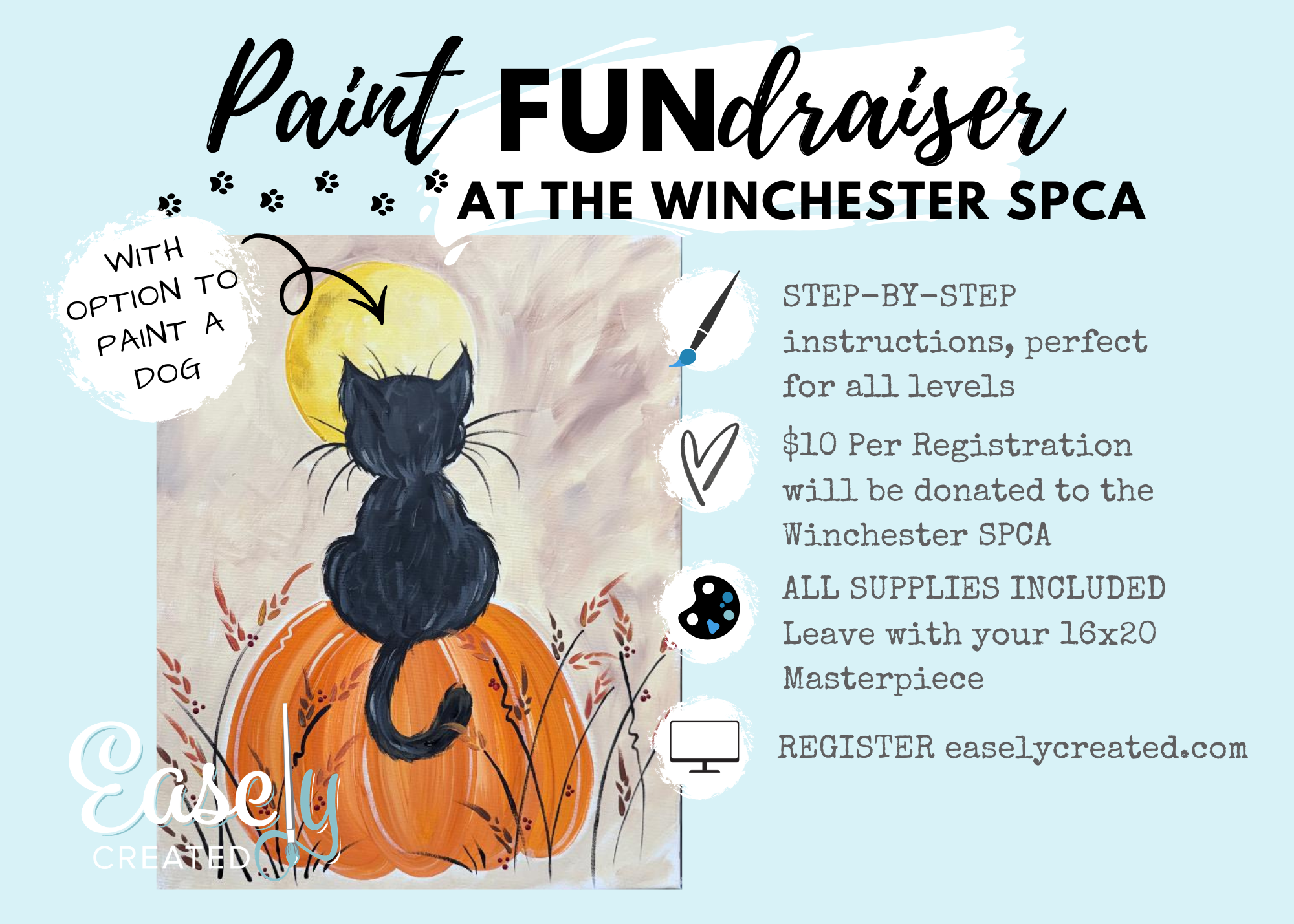 SPCA Winchester Paint FUNdraiser at the SPCA  